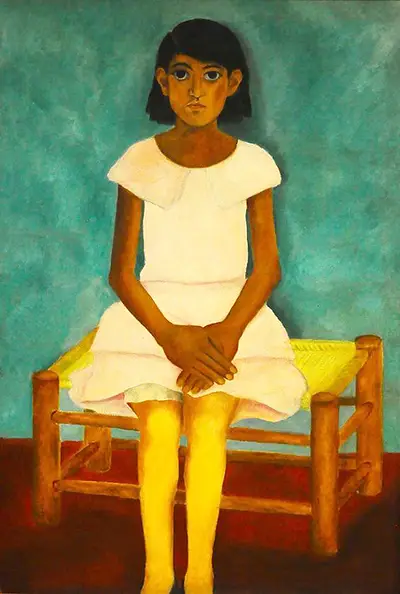Portrait d'une jeune fille (1929) Frida Kahlo